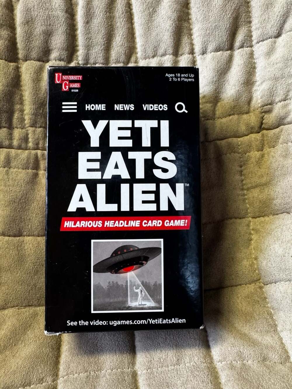 University Games Yeti Eats Alien Hilarious Headline Card Game